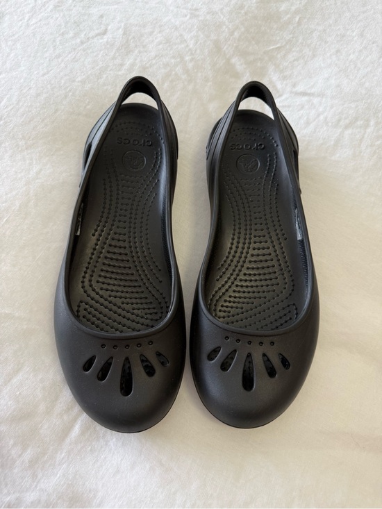 CROCS Shoes - Crocs | Women's 9 | Black Thea Slingback Slip On Ballet Flat Comfort Shoes